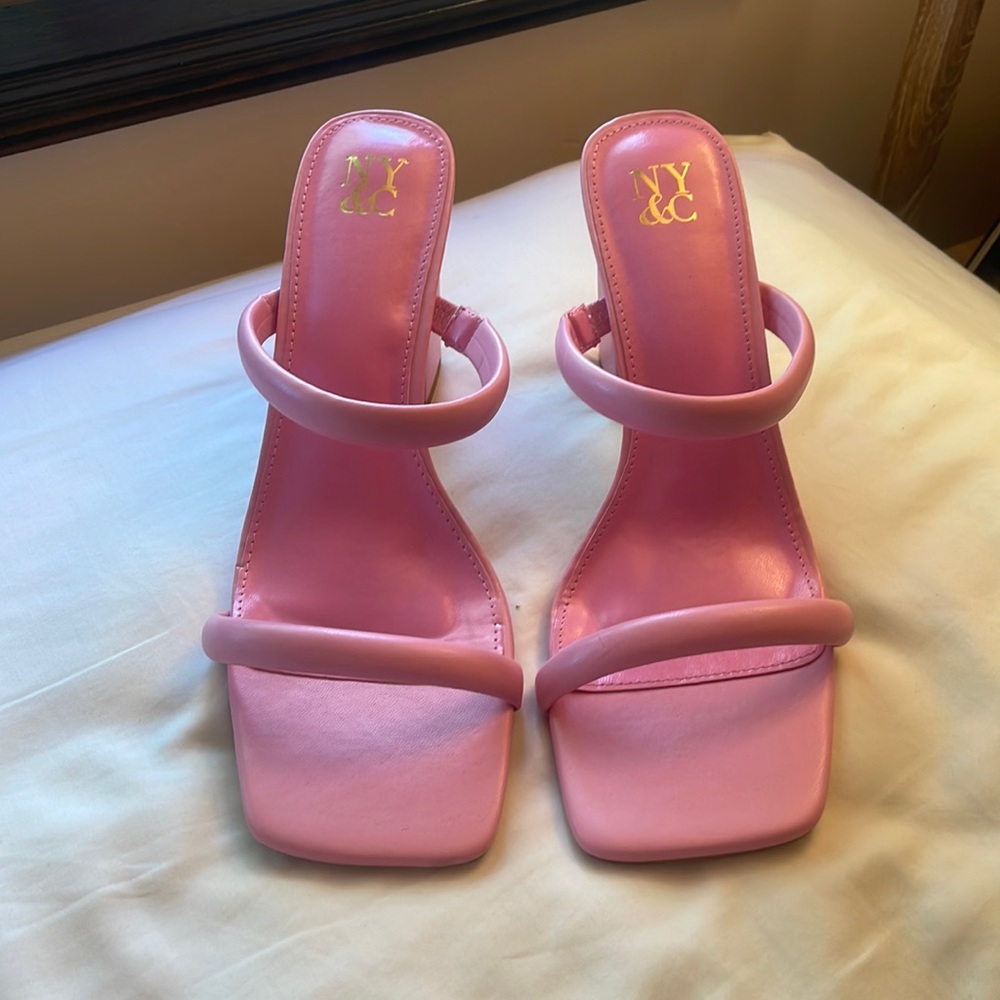 pink NY&C heels